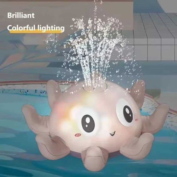 Electric Octopus Whale Baby Bath Toys Automatic Sensing Squirting Water Spray Water Shower Toys for Kids Bath with LED Light C250915