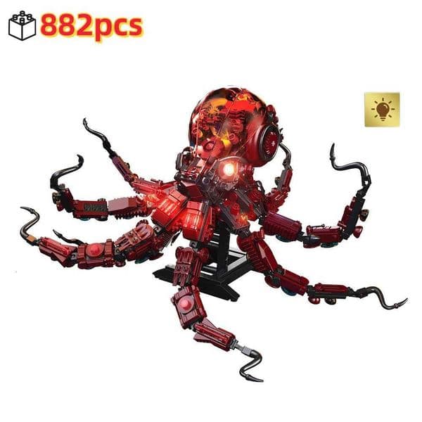 Mechanical Octopus Building Blocks Set Technical Creative Assembly Toy STEM Educational Gift for Adults Children Festival Z250915