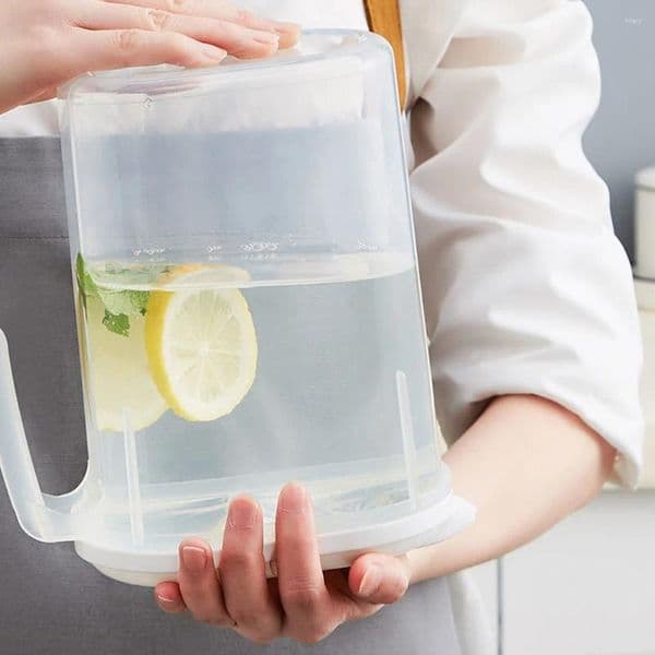 Water Bottles BPA-Free Eco-Friendly 1.8L Ice Tea KettlePlastic Pitcher With Lid Spill Proof For /Cold Lemonade Juice Drink Beer Coffee