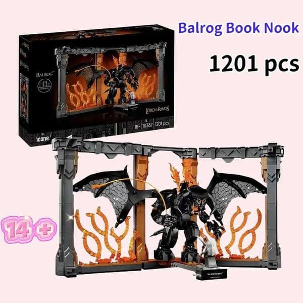 2026 New 2026 MINISO FIT 10367 Balrogs Book K Model Building Blocks Creative Bricks Toys Kids Adults Birthday Christmas Gifts Z250915 Toy