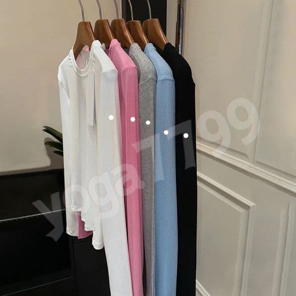 Womens Yoga Long Sleeve T-Shirt Designer Women Clothes Slim Fit Figure Flattering Running Sports Top Casual Versatile Base Layer Breathable