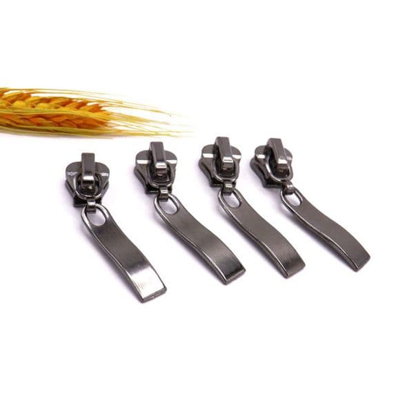 Factory-direct resin-coated zipper pulls, premium zipper pulls, No. 5 curved pull tabs, zipper pulls for apparel and luggage accessories