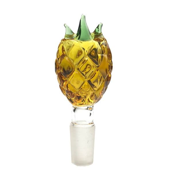 Goodsstore 14mm 18mm Male Glass Bong Bowl Thick Colorful Golden Pineapple Smoking Glass Bowls Water Pipes
