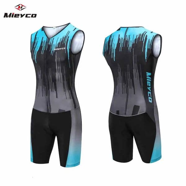 Designer Cycling Jersey Clothes Set Mieyco Multicolor riding suit outfit Triathlon Mens Sleeveless Track Mountain Bike Leotard Jumpsuit Cycling Suit In Swimsu