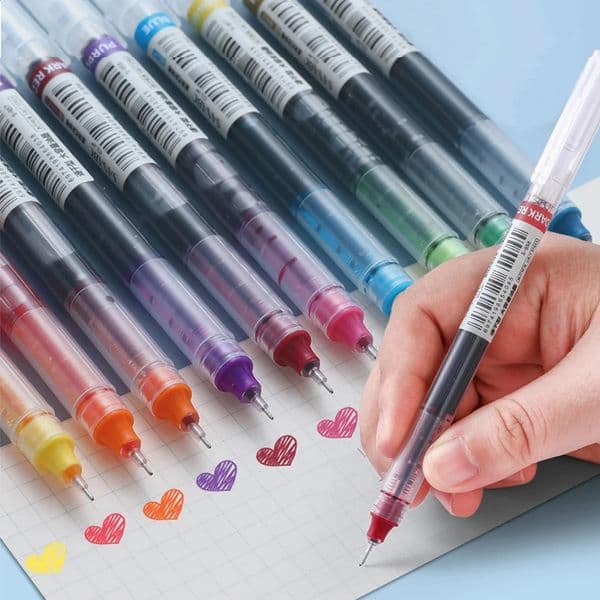 10 Pcs Color Gel pensQuick Drying Large Capacity05mm suitable for Students Notetaking Marking Drawing Bookkeeping 250916BJ