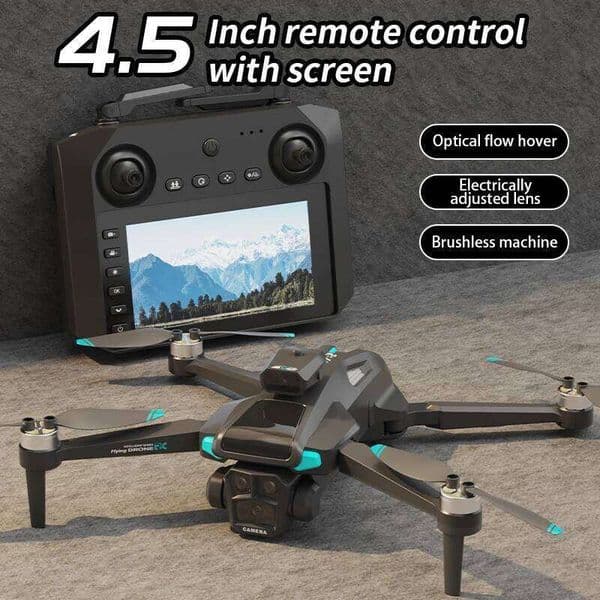 DWI M22max With 4.3Inch Screen Brushless Aerial Photography Optocurrent Electric Adjustment Obstacle Avoidance RC Drone Toy Gift