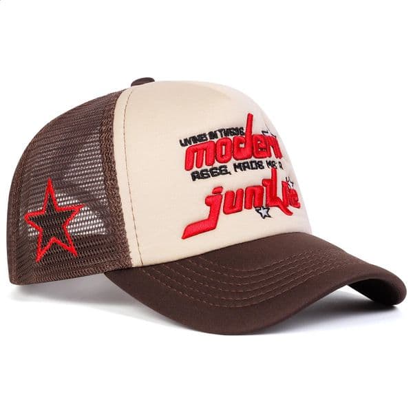 Unisex Modern Junkie Letter Embroidery Baseball Net Caps Spring and Summer Outdoor Adjustable Casual Hats Hat 250916