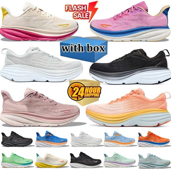 New Clifton 9 Running Bondi Cliftons Shoes Sports Harbor Mist Black Sea Moss Eucalyptus Carbon X 2 Free People Designer Athletic Bondis 8 mens trainers with box