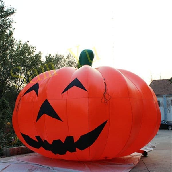 4m 13ft high Giant Inflatable pumpkin with LED light for 2024 Outdoor Halloween Concert nightclub Stage Decoration 565221
