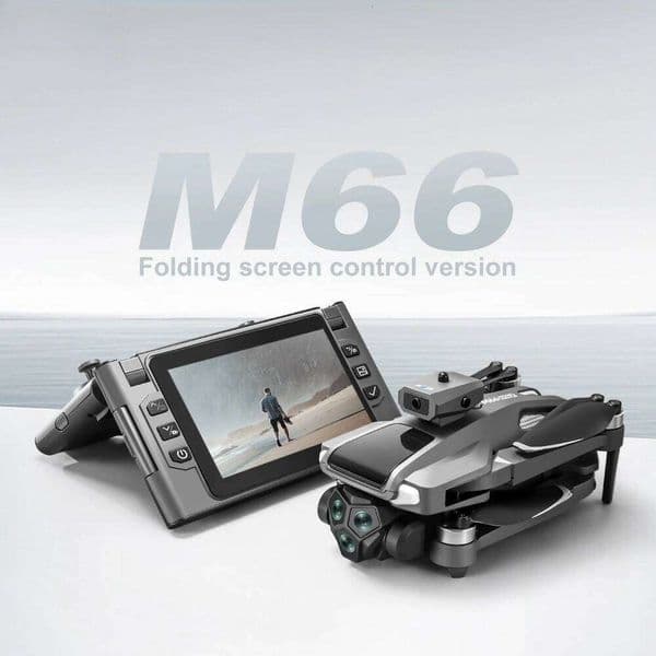 New Design M66 Max Drone With Flodable Screen Control Professional 4K HD Dual Camera Wifi GPS Brushless Motor Quadcopter 10000M camera