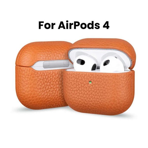 Leather Case For AirPods 4 Business Earphone Cases For AirPods 4 4th Generation 2024 Cover Headset Shell MagXJ250916