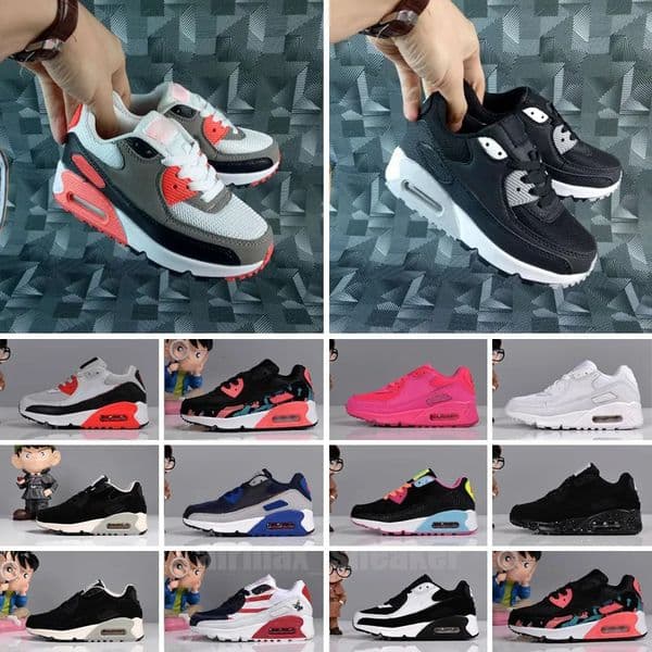 Designer Brand Kids Shoes 90 Baby Toddler Classic Children Boy and Gril Fashion Running Sneakers Outdoor Sports Trainers 26-35