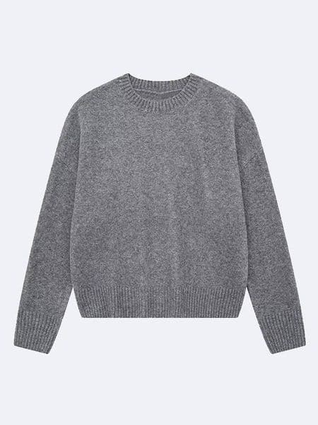 Fashion Solid Round Collar Sweater For Women 2024 Autumn Winter Classical Knitted Pullover Long Sleeve Lady Simple Basic Jumper dongdumaoyi