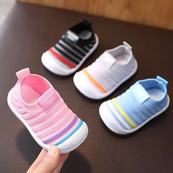 Baby First Walkers Infant Knitted Shoes Toddler Girls Soft Sole Indoor Outdoor Casual Shoes for Boy 1 year Zapatos Spring Autumn 250916BJ