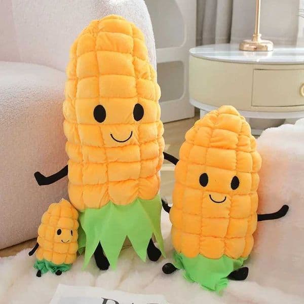 New Cute Lovely Plants Corn Plush Toy Stuffed Plush Toy Cushion Birthday Gift Vegetable Fruit Plush PillowXJ250916