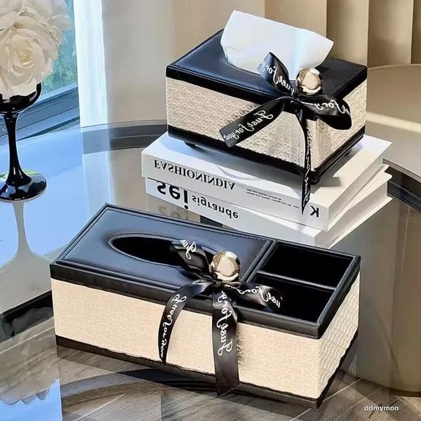 Furniture Living Room Bedroom Leather Entrance Storage Box Rectangular Organizer For Jewelry Makeup M250719 dmyMon
