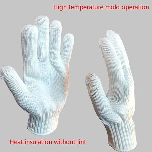 200 Degree High-temperature Heat Resistant Anti Burn Heatproof Oven Kitchen White Insulation Workshop Mould Gloves ddmythur