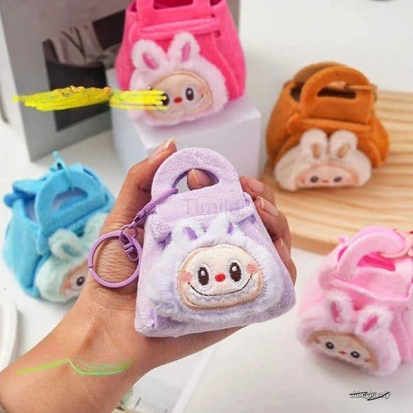 2025 Hot Selling Cute Sheep Plush - Cartoon Doll Keychain Jewelry Change Storage Bag Backpack Hanging Decoration U250808 ddmylovely