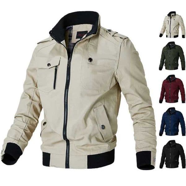 2024 Spring Autumn New Jacket Men Fashion Slim Bomber Windbreaker Jackets Coat Mens Clothing Tactics Military Casual Jacket Men W250917