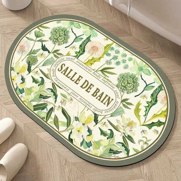 VIKAMA Diatomite Soft Foot Mats Nonslip Bathroom Floor Mats Absorbent Bathroom Doorway Toilet Entry Household Carpet Z250917