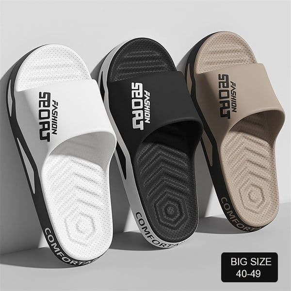 Big Size Mens Slippers Summer Antislip Slides PVC Soft Breathable Home Sandals For Men Women Couple Indoor Outdoor Shoes 4047 250916BJ