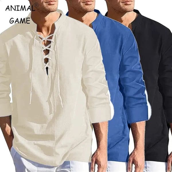 Autumn Mens Long Sleeved Tshirts Halloween Breathable T Shirts Daily Party Streetwear Renaissance Shirt Cotton Casual Tops 250916BJ