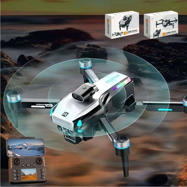 Drone D9 Screen Brushless Motor Intelligent Obstacle Avoidance HD Electric Adjustable Aerial Photography Remote Control