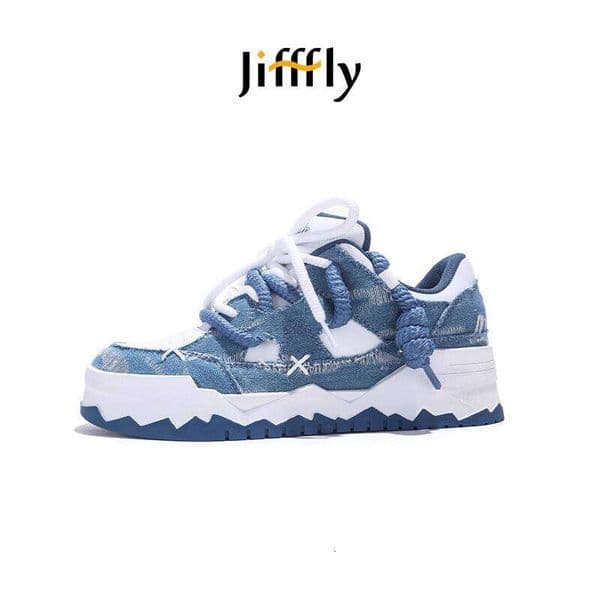 Jifffly 2025 New Men's designer outdoor fashionable men's women's thick-soled casual couple sports and skate shoes without box