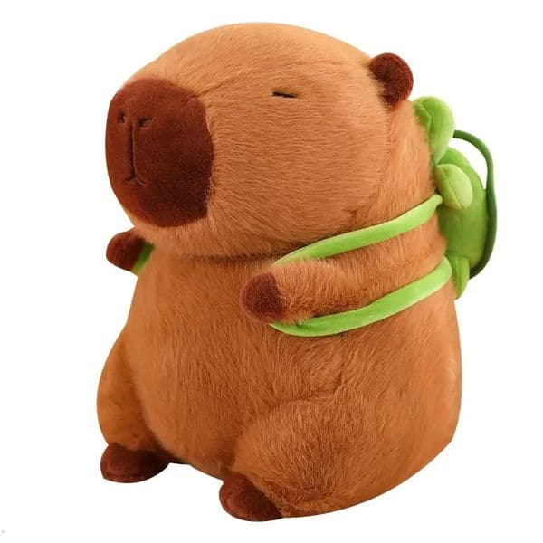 2345cm Capybara Plush Toy Simulation Capybara Stuffed Animals Plushie with Turtle Schoolbag for Kids Birthday Christmas Gift 250917BJ