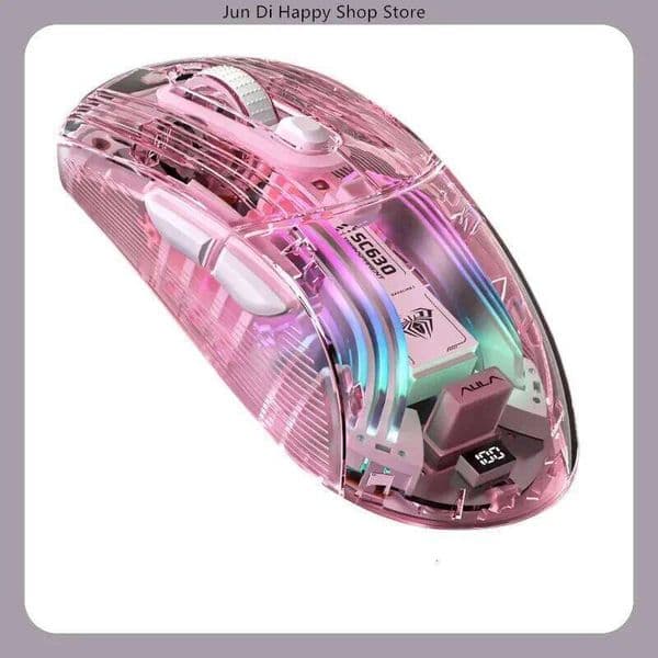 Tarantula Sc630 Wireless Bluetooth Mouse RGB Base Transparent Design Quick Charging For E-Sports Gaming Desktop And Notebook
