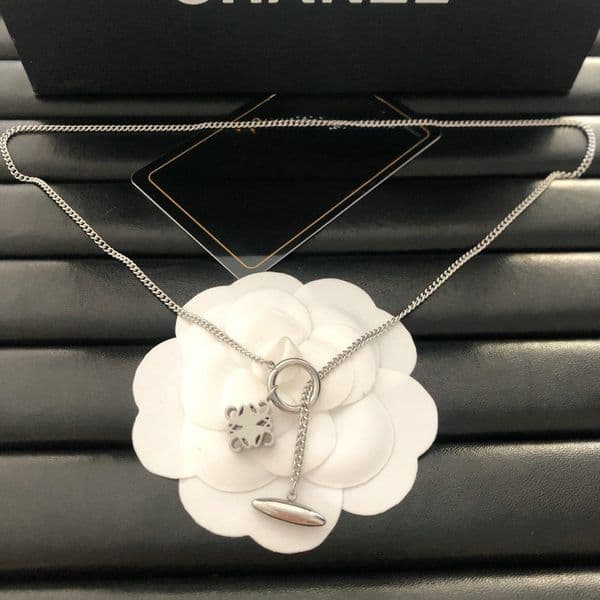Women Designer Necklaces Brand Letter Pendant Necklaces Chain Rhinestone Choker Wedding Party Jewelry Accessories