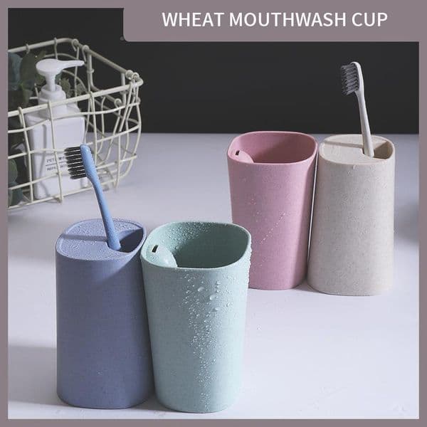 Toothbrush cup home couple cup logo printable plastic water cup travel toothbrush cup hotel wheat mouthwash cup customized