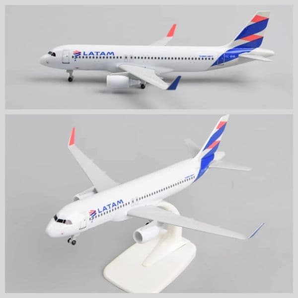 20CM Diecast Metal Alloy Airplane Model Toy For A320 Latam Airlines of Chile Aircraft Plane with Landing Gears Toy For Collectio 250917BJ