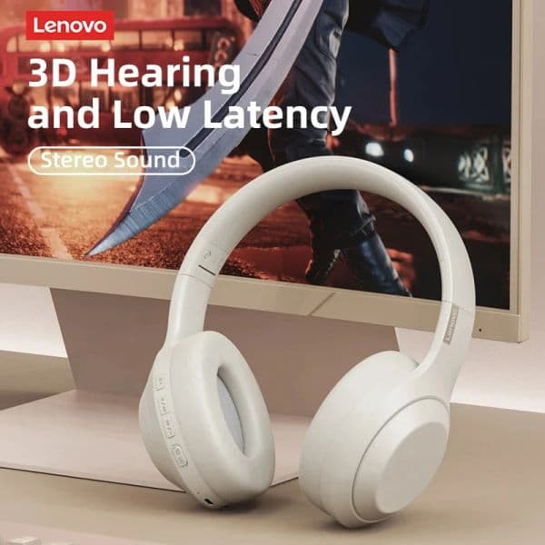 Original Lenovo TH10 Head Mounted Wireless Earphones Bluetooth Headphones Game Music Noise Cancelling Waterproof Sport Earbuds