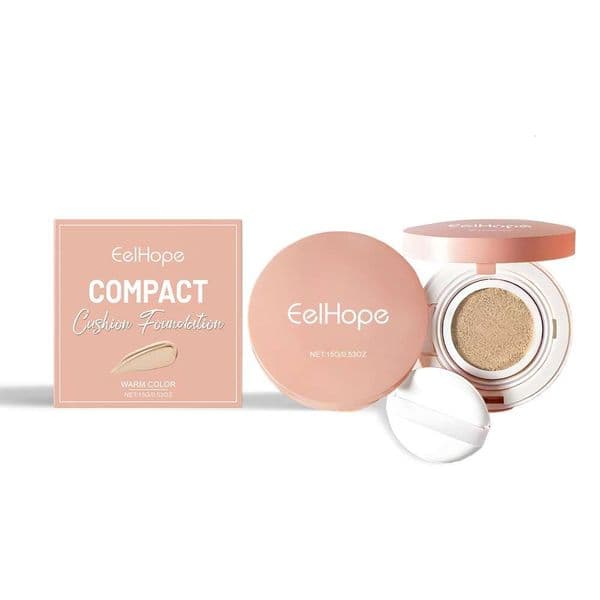 Eelhope Firming Foundation (Natural Color) Natural Lightweight Concealer Long-lasting Non-smudging Non-whitening Hydrating Cushion