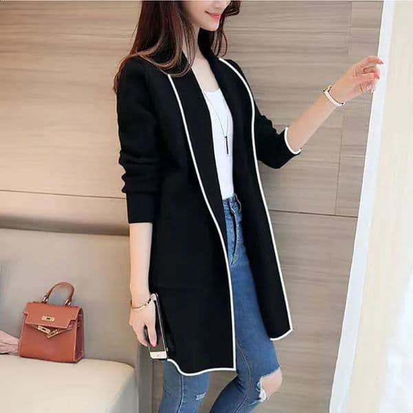 Autumn Winter Loose Fashion Womens Patchwork Coat Long Sleeve Sweatshirt Cardigan Oversize Versatile Outerwear For Ladies 250918BJ