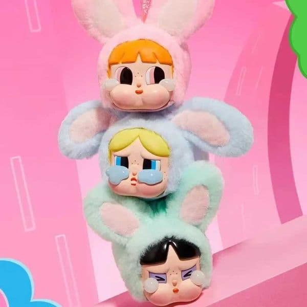 CRYBABY x Powerpuff Girls Series Vinyl Face Plush Blind Box Guess Bag Toys Doll Cute Anime Figure Desktop Mystery Box J250918