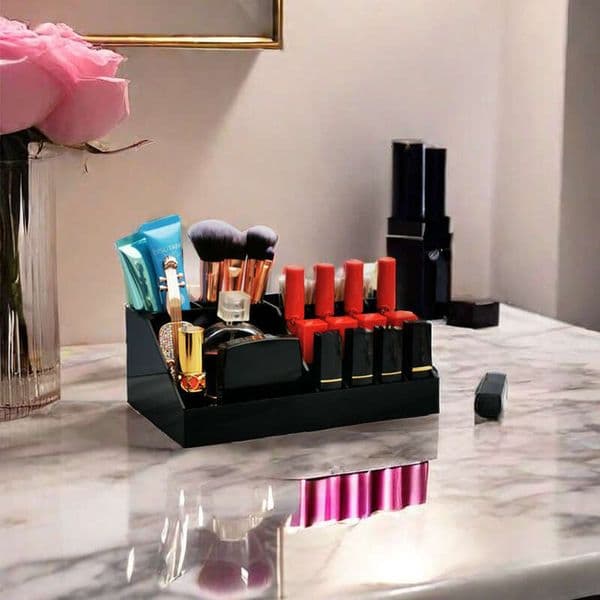 Minimalist Acrylic Makeup Desktop Storage Rack Lipstick Skincare Dressing Table Organizer Box B5