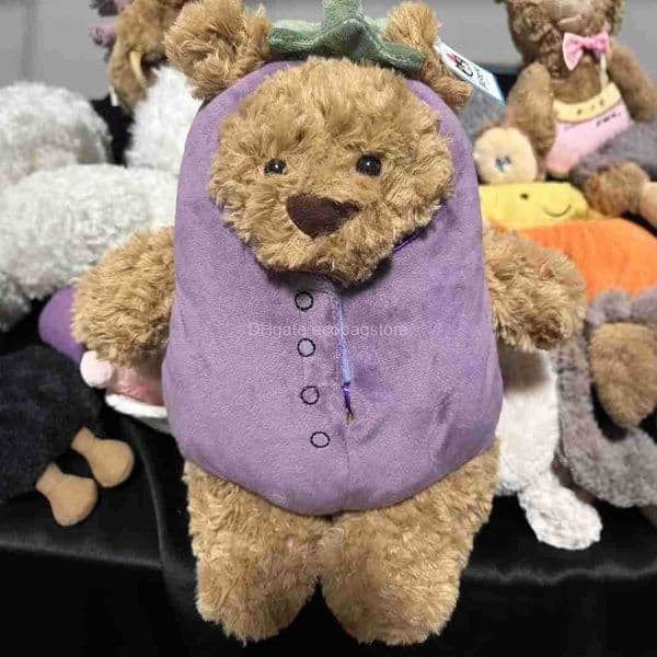 Movies & TV Plush toy jc UK Jc Barcelona Bear Eggplant Toy Comfort Doll Teddy Gift