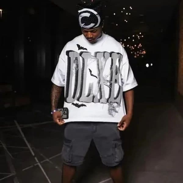 Summer Cartoon Letter Print TShirts for Men Harajuku Fashion Short Sleeve Couple Streetwear Loose Clothes Y2K Top 250918BANJIA