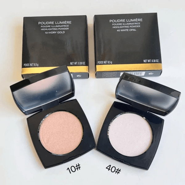 Makeup Highlighting Powder 8.5g Poudre Illuminatrice Bronzers Highlighters Palette 2 Colors 10 Ivory Gold 40 White Opal Contour Face Pressed Powder