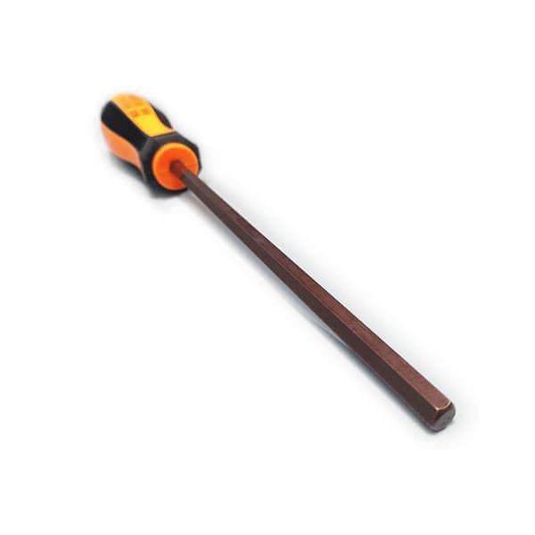 Wholesale 6.0x150mm S2 steel Flat-Head HEX Screwdriver Magentic Long Screwdriver Shaft Hookable Handle 12PCS A CARTON repair car hand tool