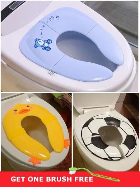 Baby Travel Folding Potty Seat toddler portable Toilet Training seat children urinal cushion children pot chair pad mat250920BJ