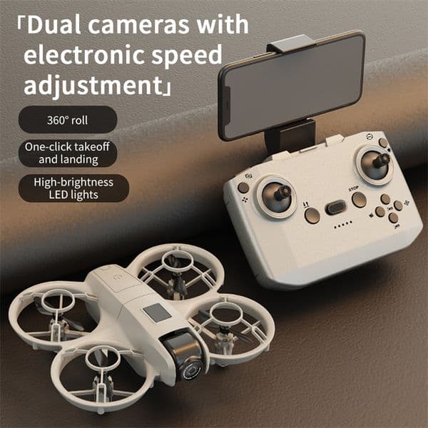 New V2 Outdoor Drones Wifi Mini 4 Pro Drone Maintaining Fixed Height Aerial Photography Helicopter Foldable Quadcopter Mini Professional HD Dual Camera Drone Gift