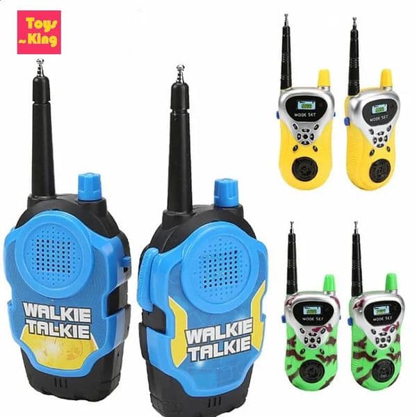 2PCS 50M Wireless Walkie Talkies Mini Portable Handheld TwoWay Radio Kids Toy Outdoor Interphone Parentchild InteractiveToys250919BJ