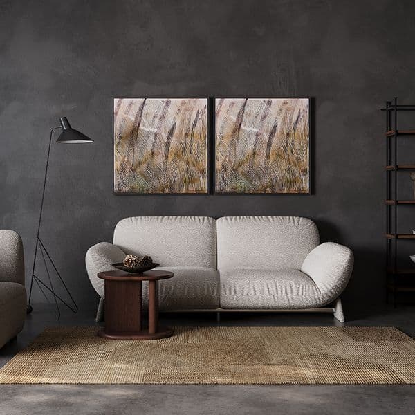 Living Room Furniture Comfortable Light - colored Double - seater Boucle Upholstered Sofa for Living Spaces