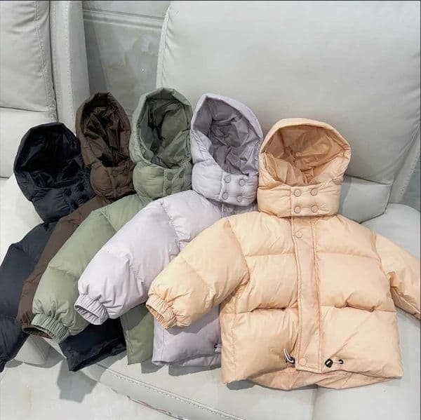Childrens Cotton Jacket Autumn and Winter Fashion Warm and Allmatch Fashionable and Casual Hooded Cotton Jacket X250920