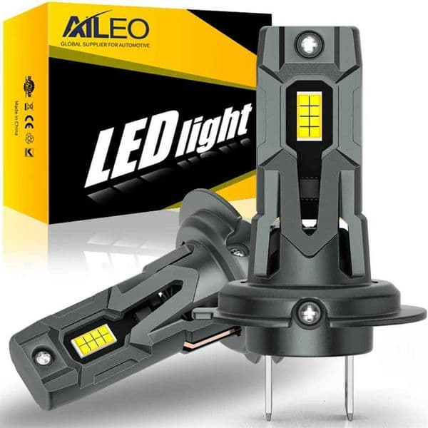 AILEO 2Pcs Led Lights H7 20000Lm 90W CSP Headlight Bulb For Car 6500K White Day Running Automobile Lamp PlugPlay High Quality X250920