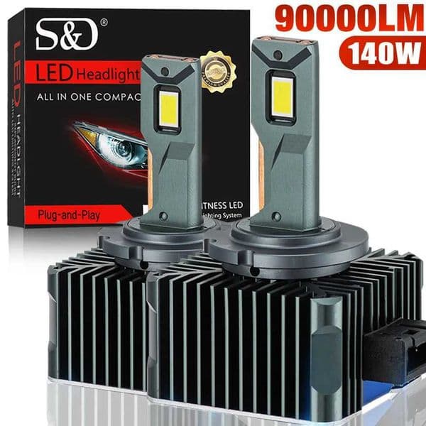 90000LM D3S LED D1S D2S D4S D5S D8S Led 140W Headlights HID D1R D2R D3R D4R D5R D8R Bulb Canbus Car Light Auto 6000K 12V 24V X250920