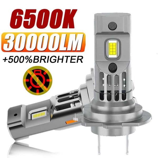 H7 LED CANBUS Light Mini Head Lamp 11 Size Wireless H7 Car LED Headlight Bulbs Error Free with Fan 6000K White X250920